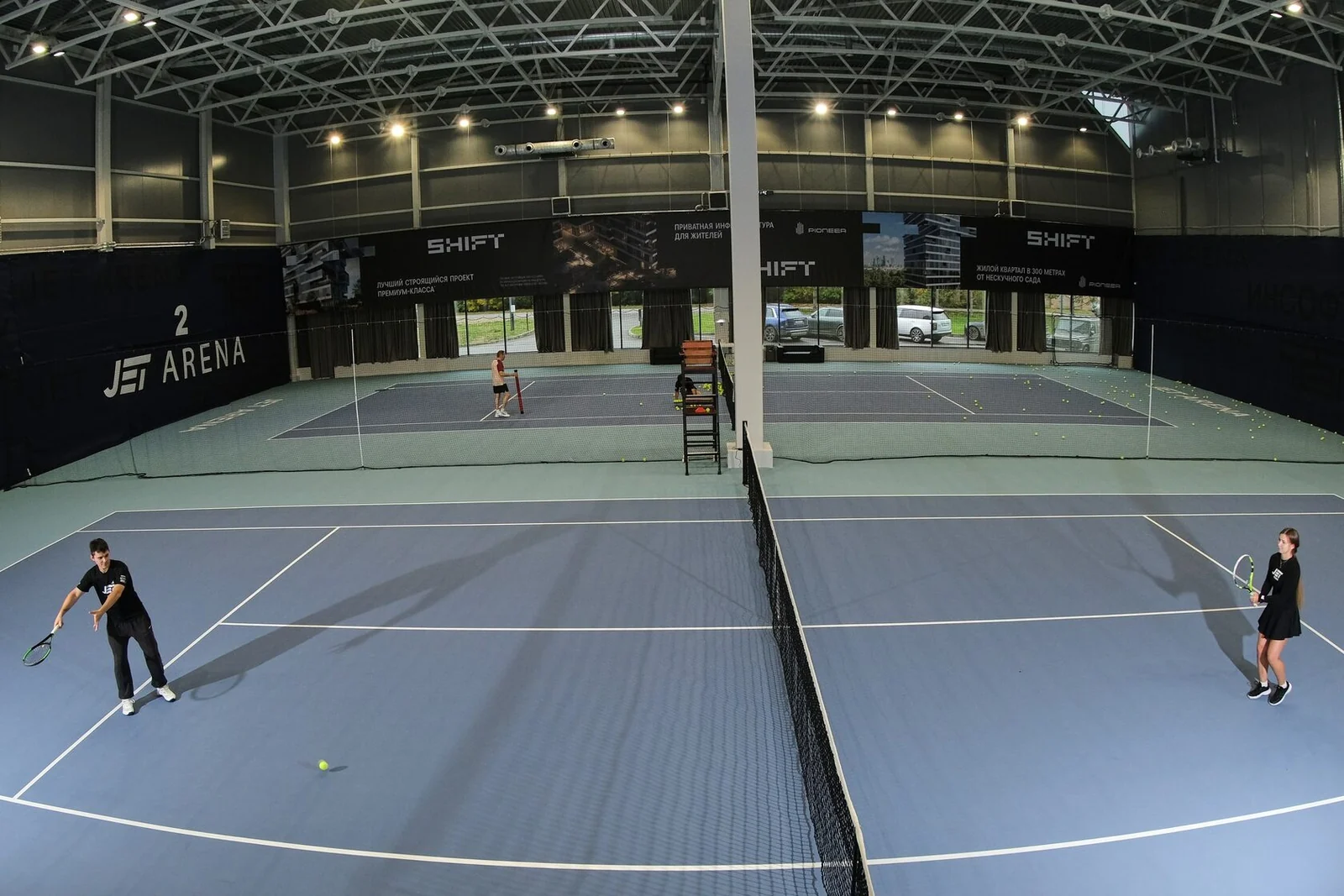 Крытые теннисные корты Jet Arena, общий вид